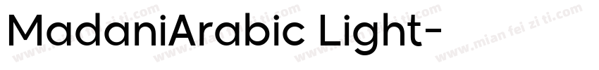 MadaniArabic Light字体转换